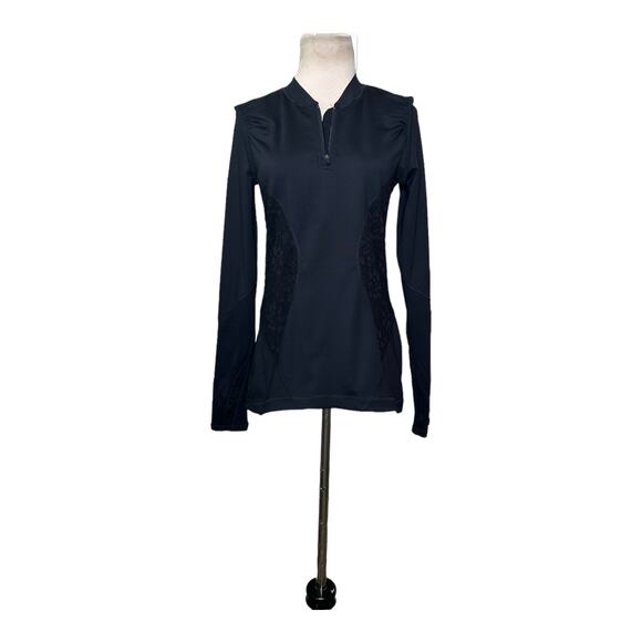 Vimmia Black 1/4 Zip Long Sleeves Running Pullover Size M - Picture 9 of 11